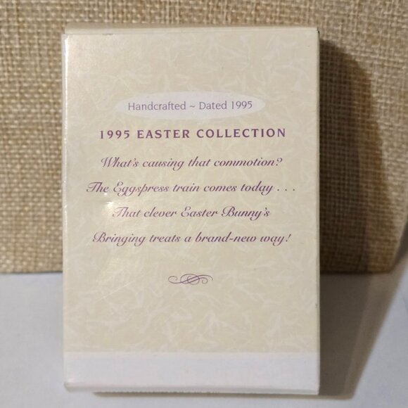 Vintage Hallmark Keepsake Easter Eggspress 1995 Ornament NWT - Picture 2 of 4